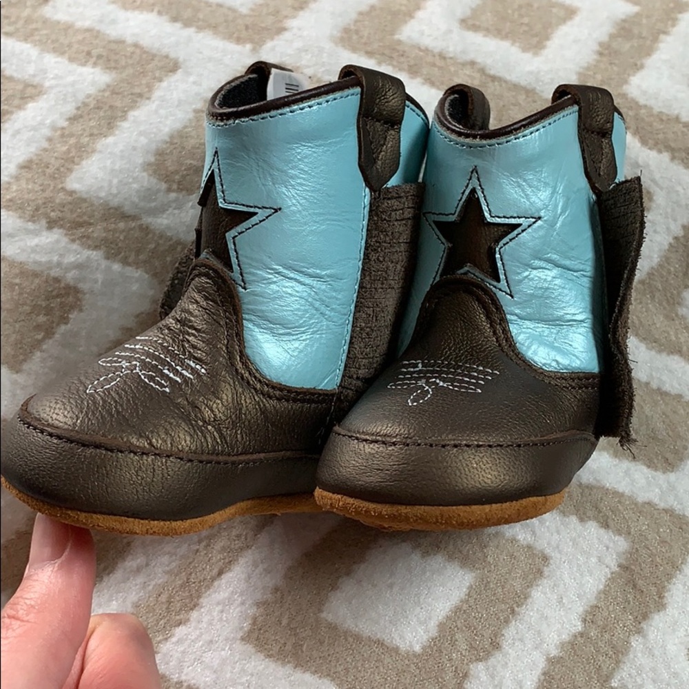 NWOT Old West Leather Infant Cowboy Boots
